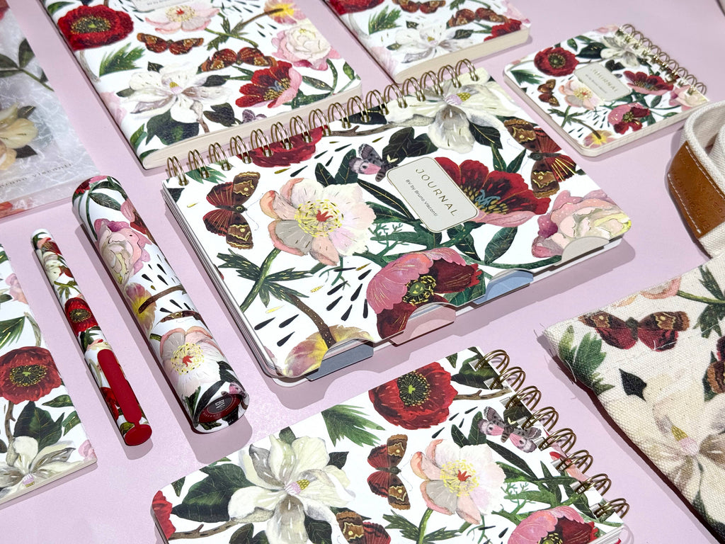 A6 Passport Notebook - Peonies