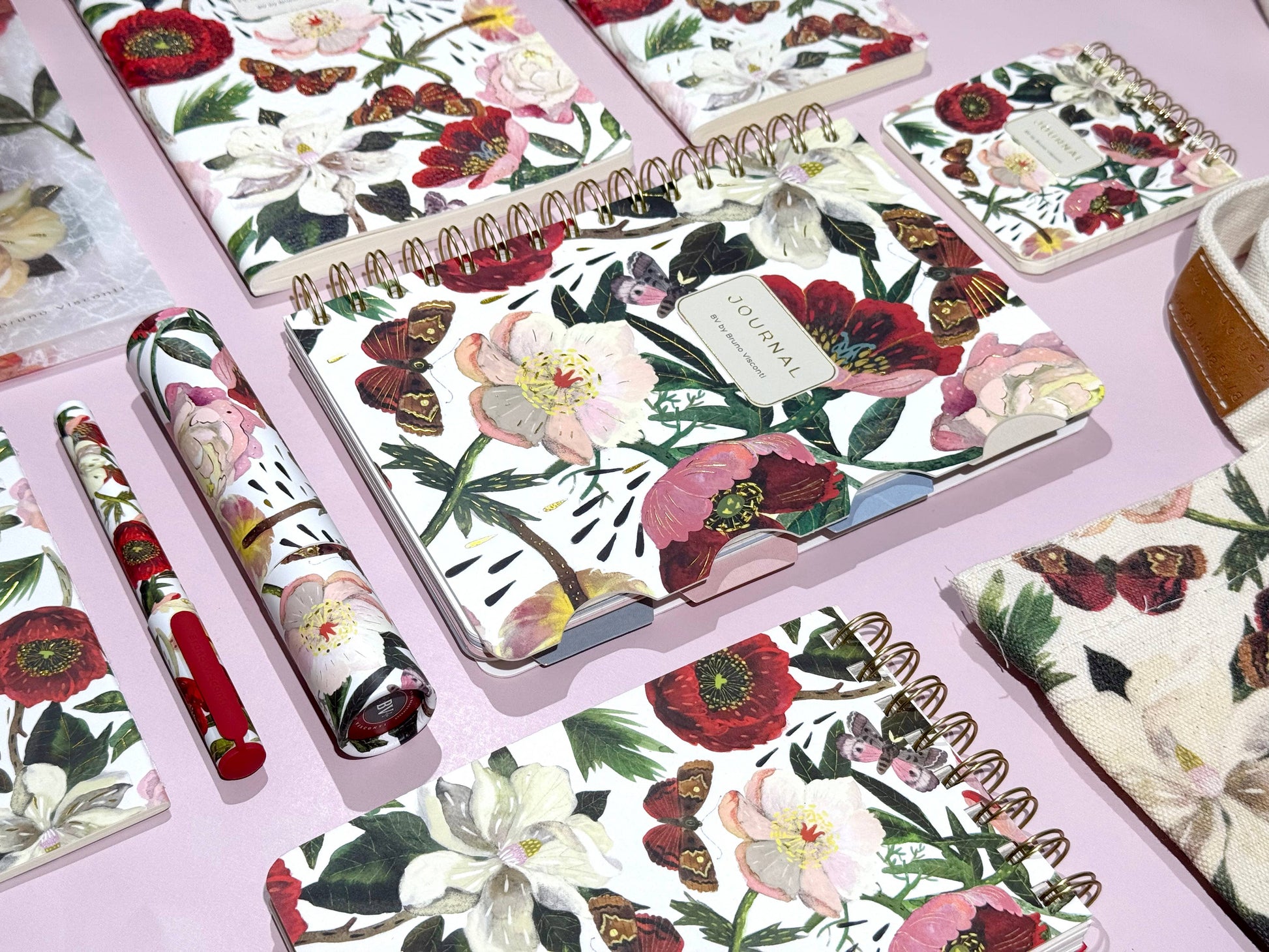 A6 Passport Notebook - Peonies
