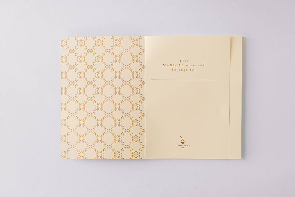 Fairy House Toile Softcover Notebook - Blue