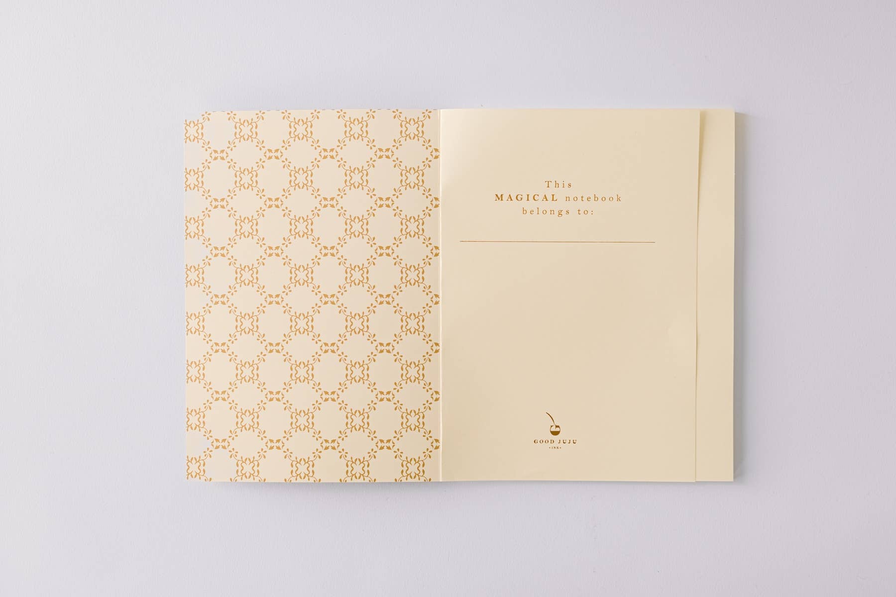 Fairy House Toile Softcover Notebook - Blue