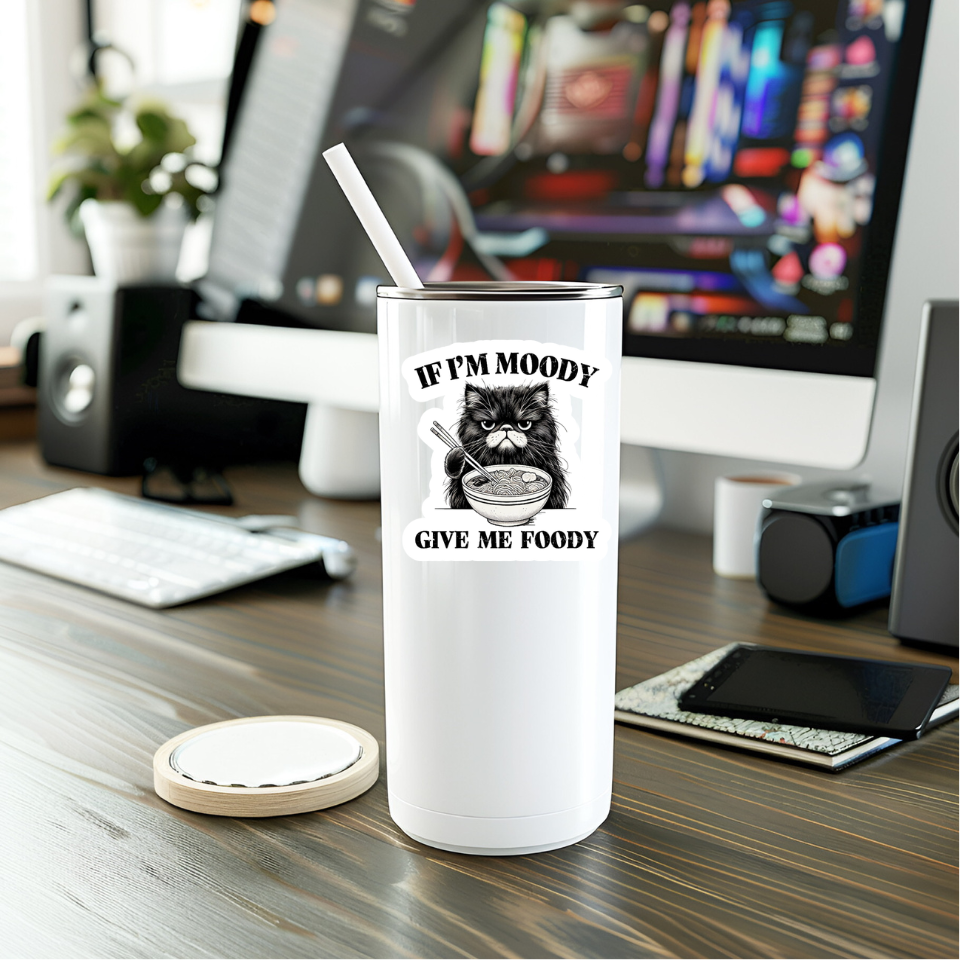 Funny Give Me Foody Vinyl Sticker