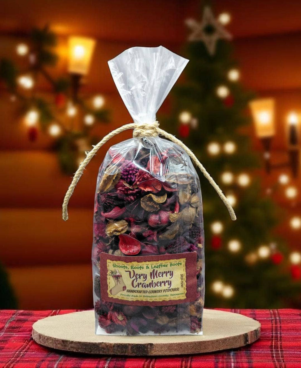 Very Merry Cranberry Handcrafted Country Potpourri.
