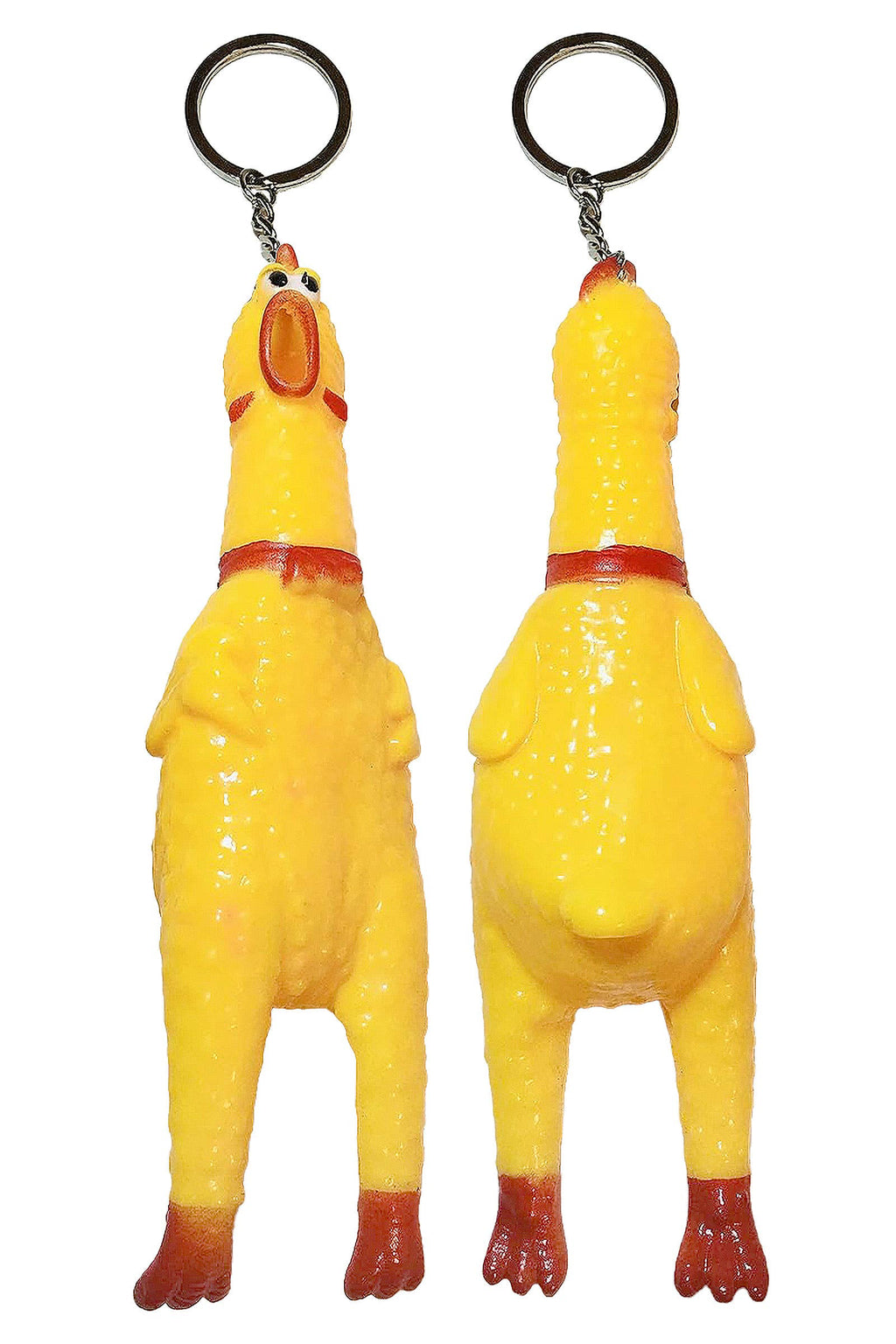 Screaming Chicken Squeaker Toy Key Chain