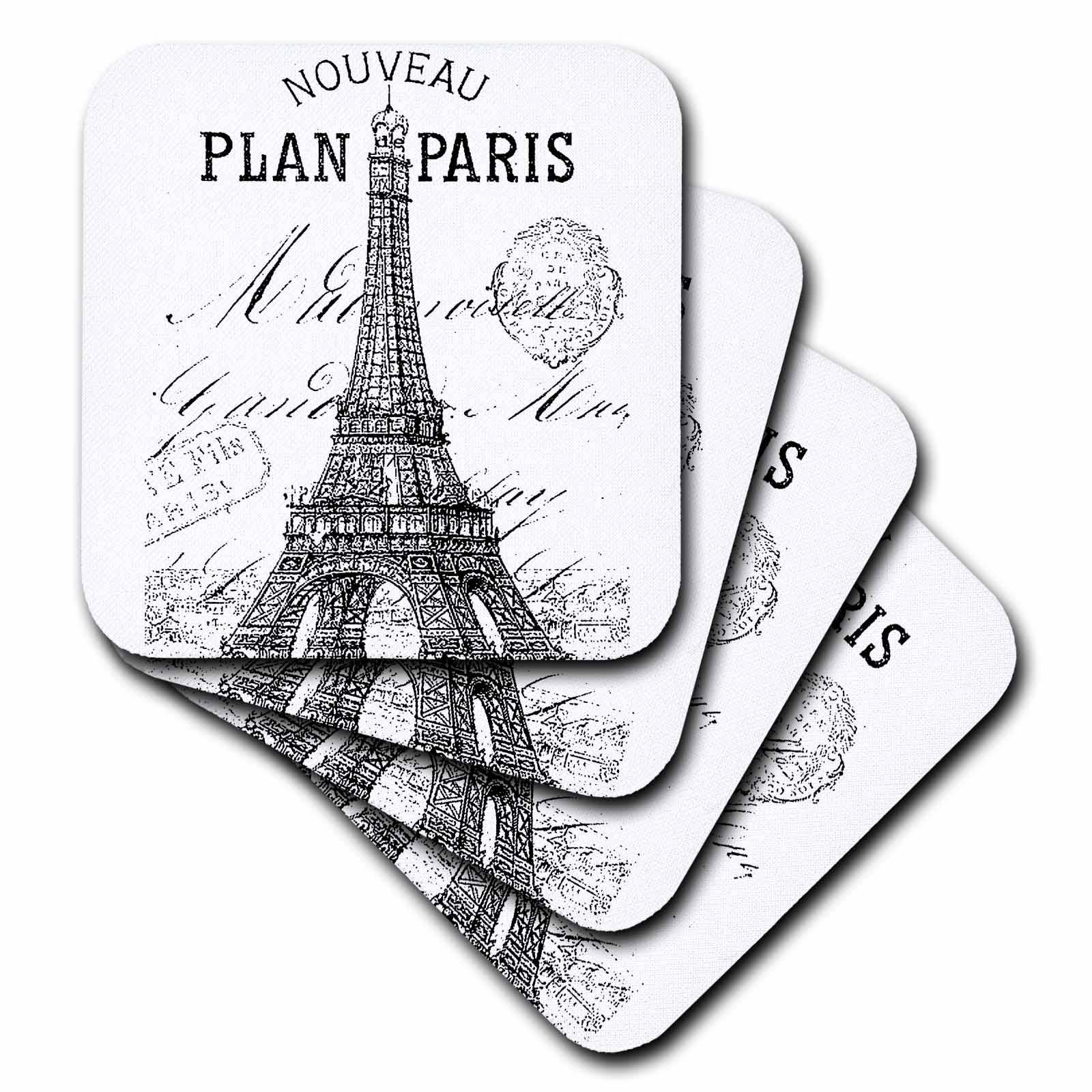 Paris vintage Eiffel tower Coaster