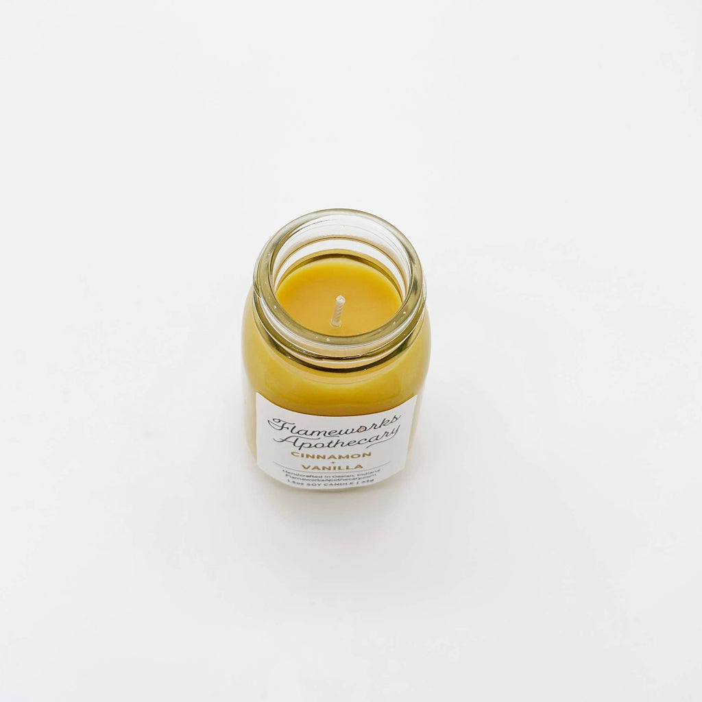 Cinnamon + Vanilla 1.5 oz Mini Mason Jar Candle