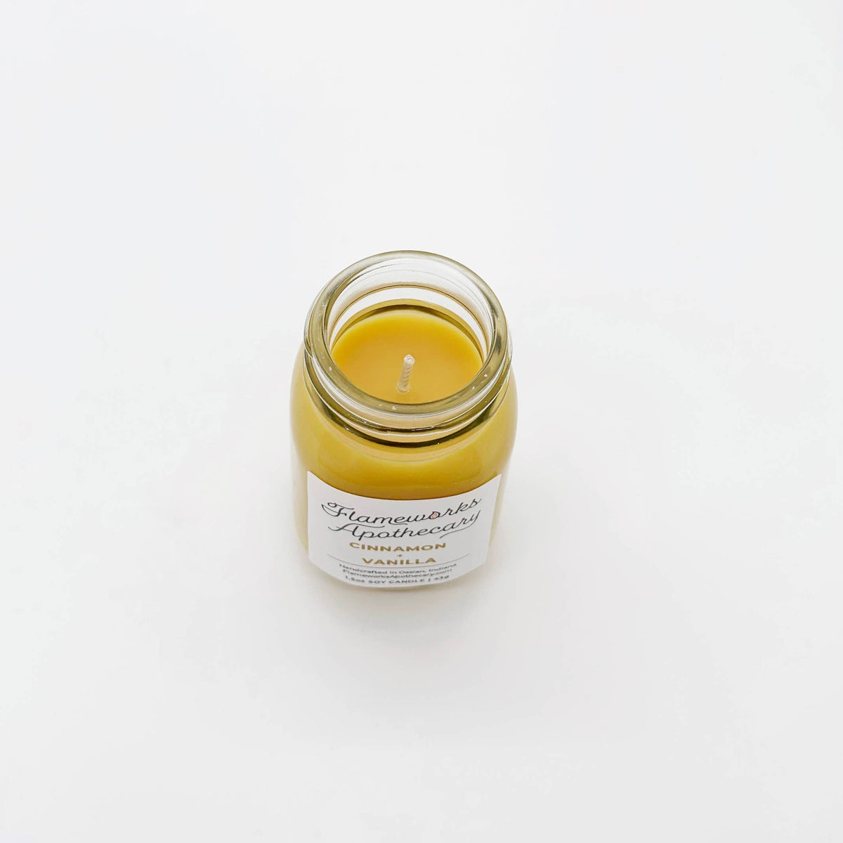 Cinnamon + Vanilla 1.5 oz Mini Mason Jar Candle