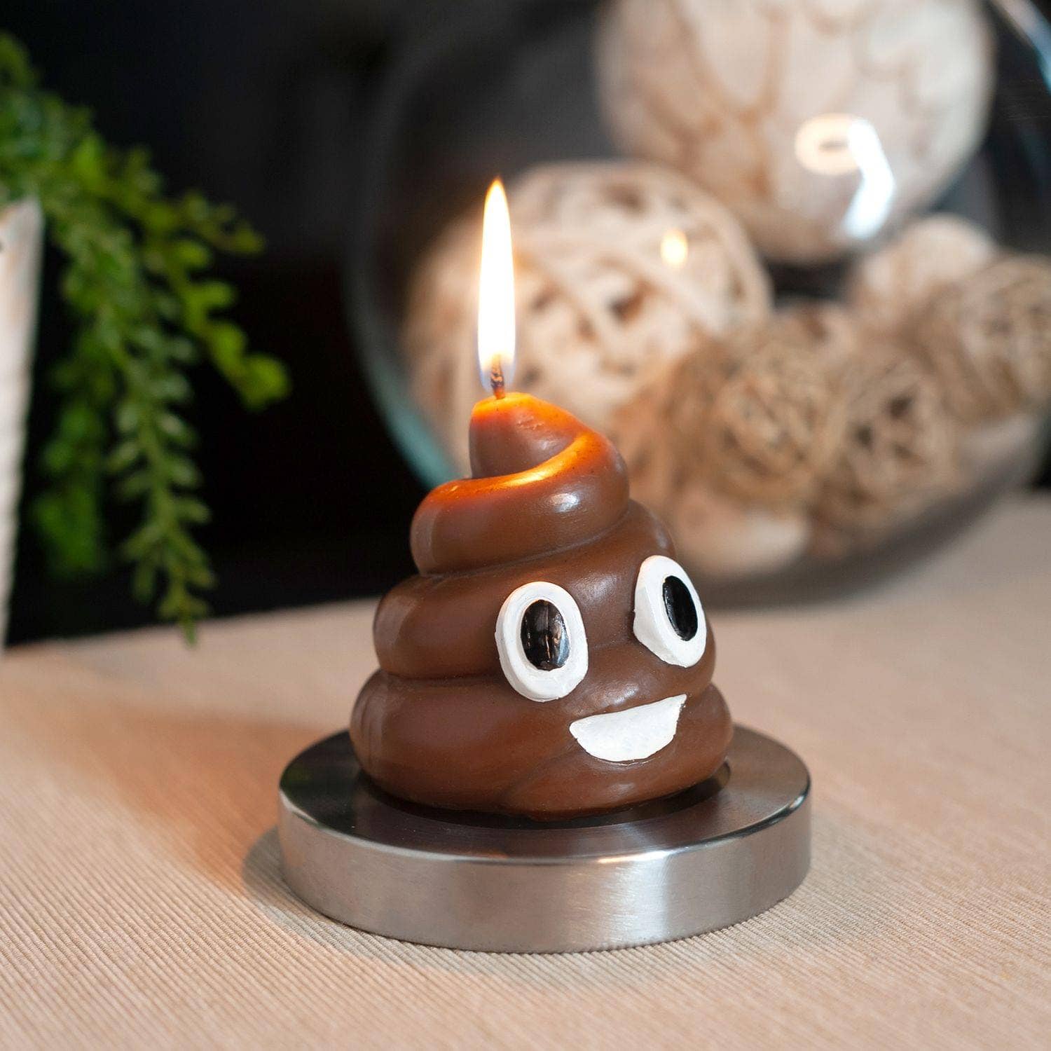 My Sh*T Doesn't Stink Poop Emoji Candle, Rose Scented