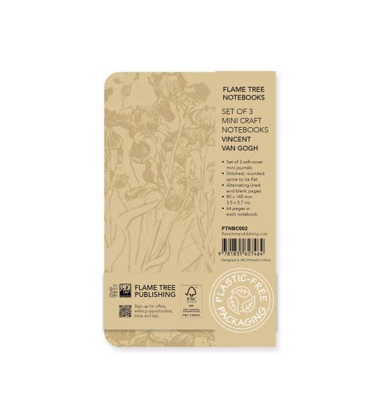 Vincent van Gogh Set of 3 Mini Craft Notebooks