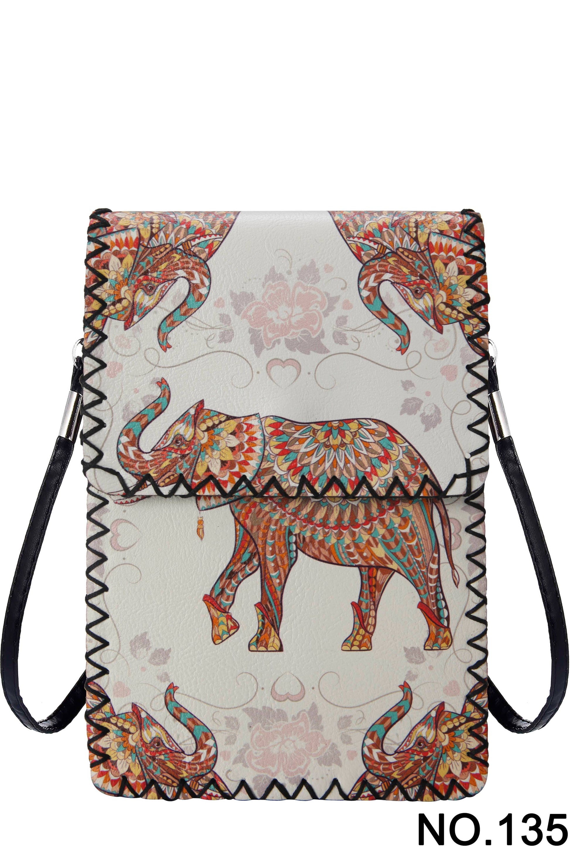 Elephant Print Crossbody HB0580 - NO.135