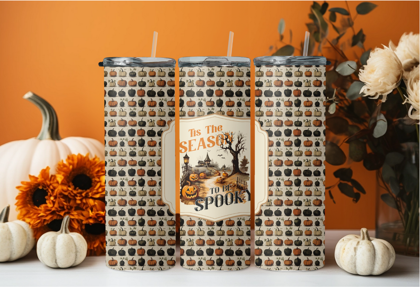 Season To Be Spooky Pumpkin Tumbler