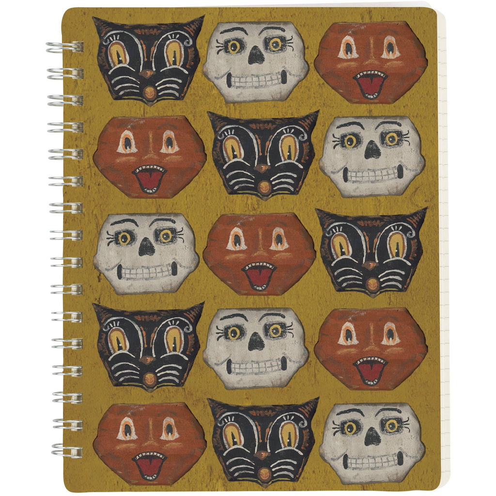 Halloween Faces Spiral Notebook