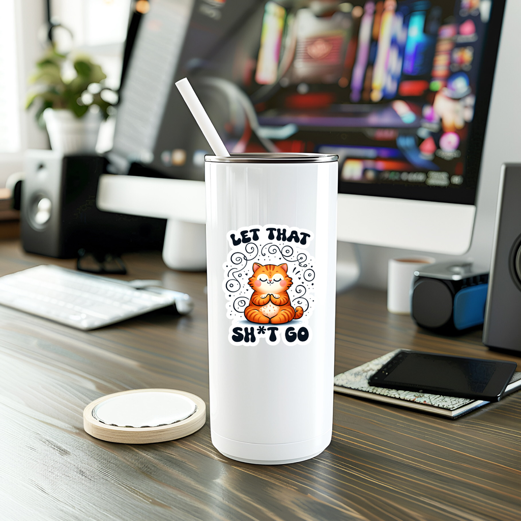 Funny Let It Go Cat Sticker | Laptop Sticker | Vinyl Sticker