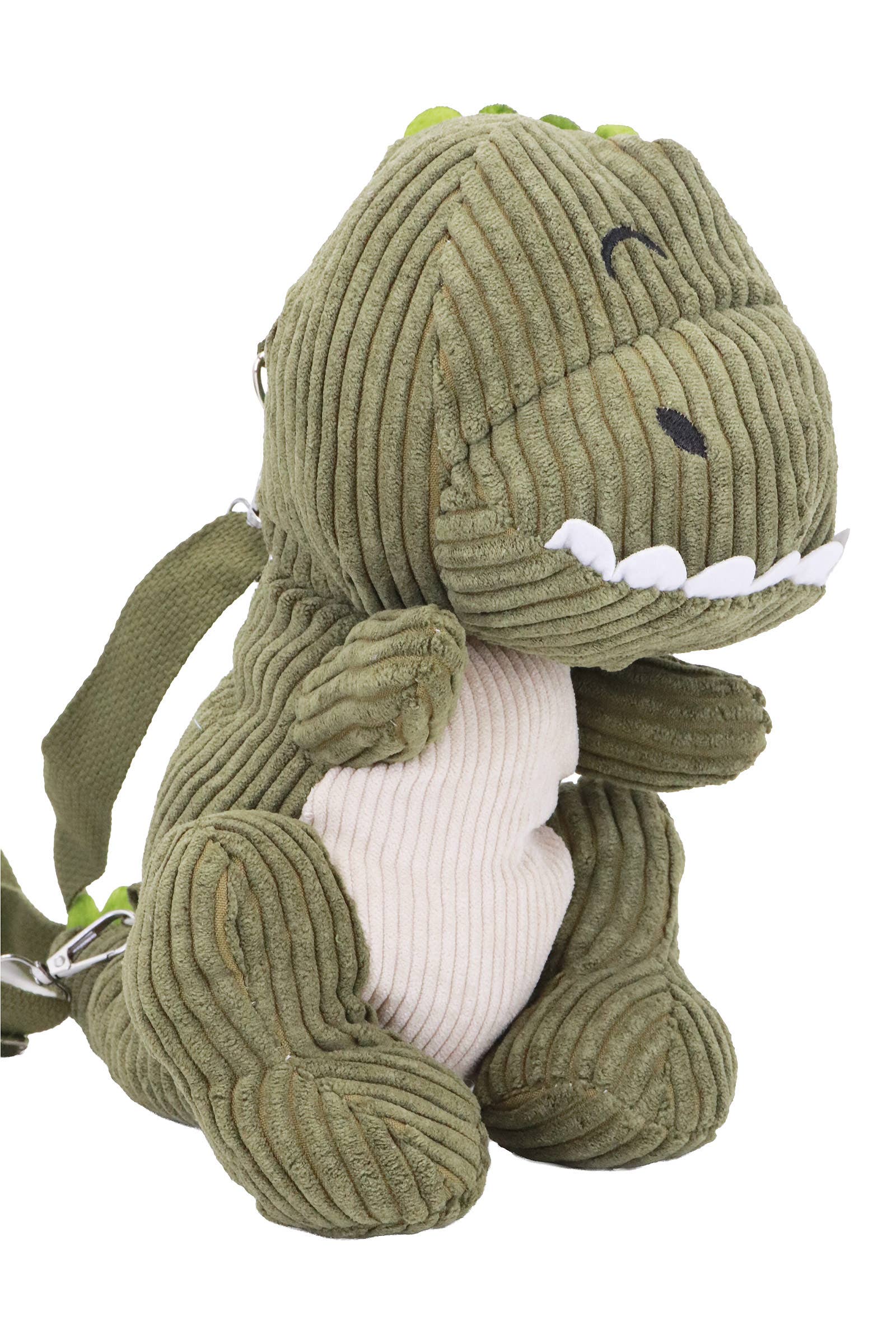 Cute Corduroy Dinosaur Soft Plush Doll Crossbody Bag