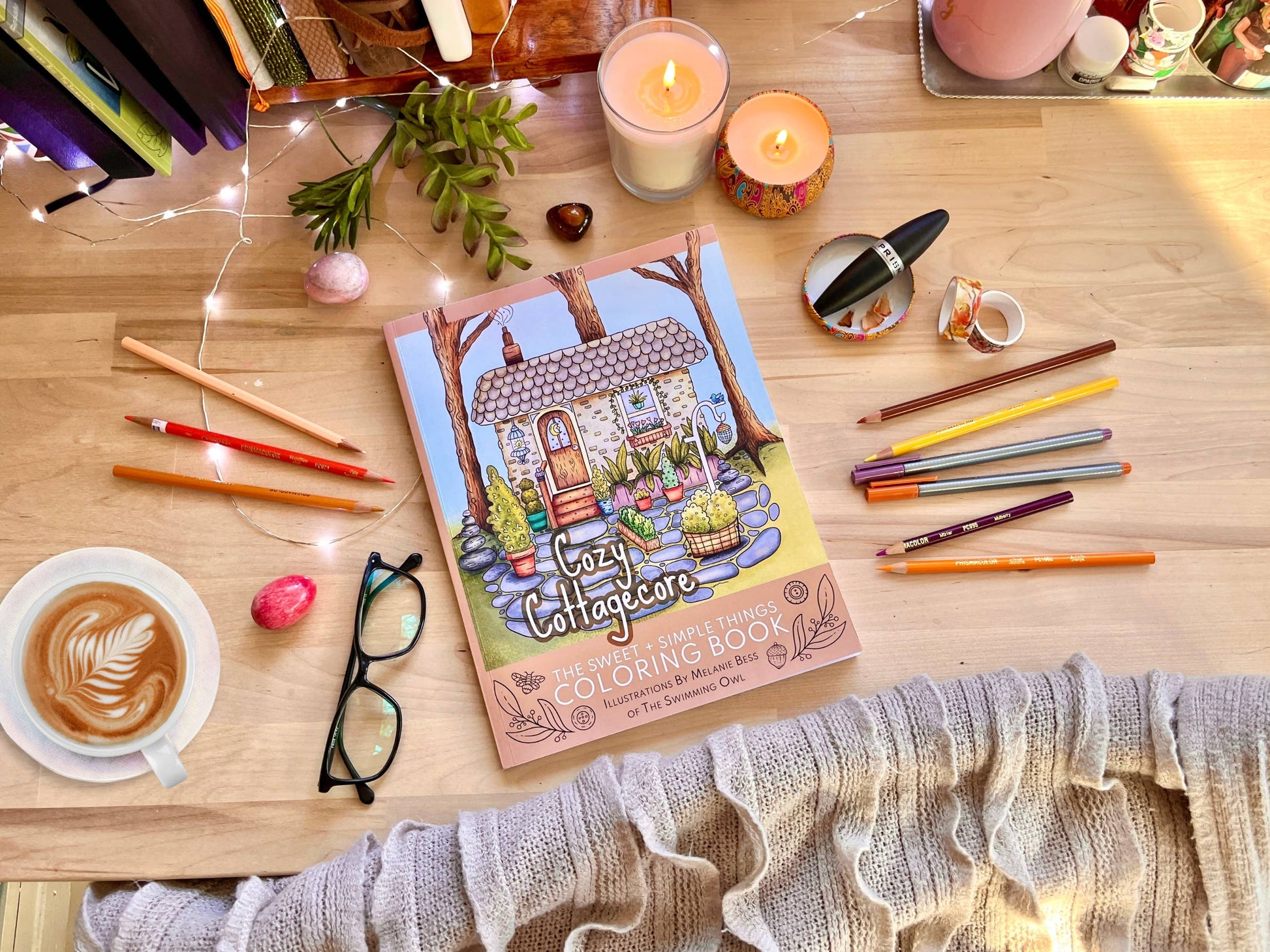 Cozy Cottagecore Coloring Book For Adults + Teens