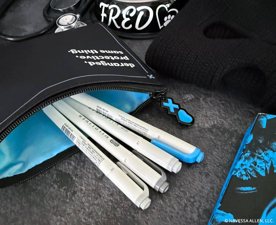 Lights Out: Faceless Man Surveillance Pen & Pencil Pouch