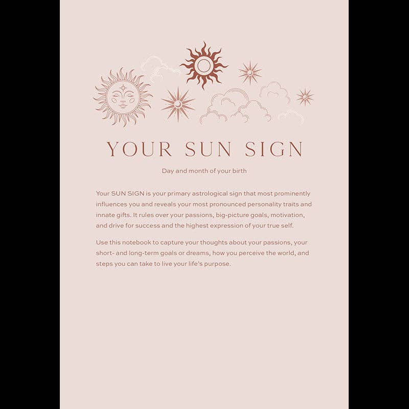 Sun Moon Rising Astrology Notebook Set