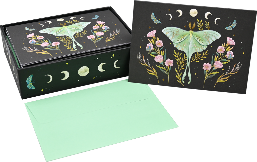 Luna Moth Note Cards