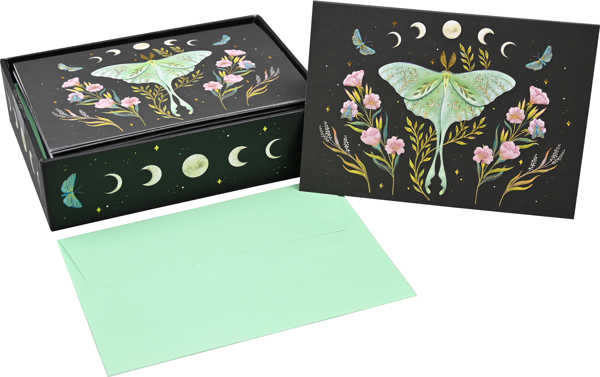 Luna Moth Note Cards