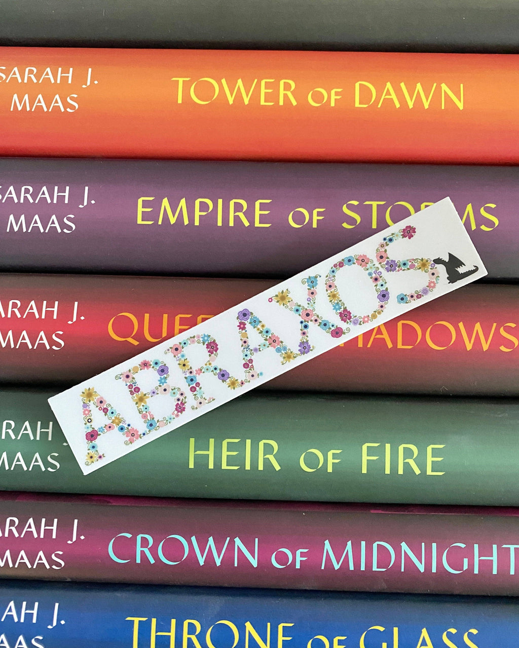 Abraxos floral sticker | Throne of Glass officially licensed