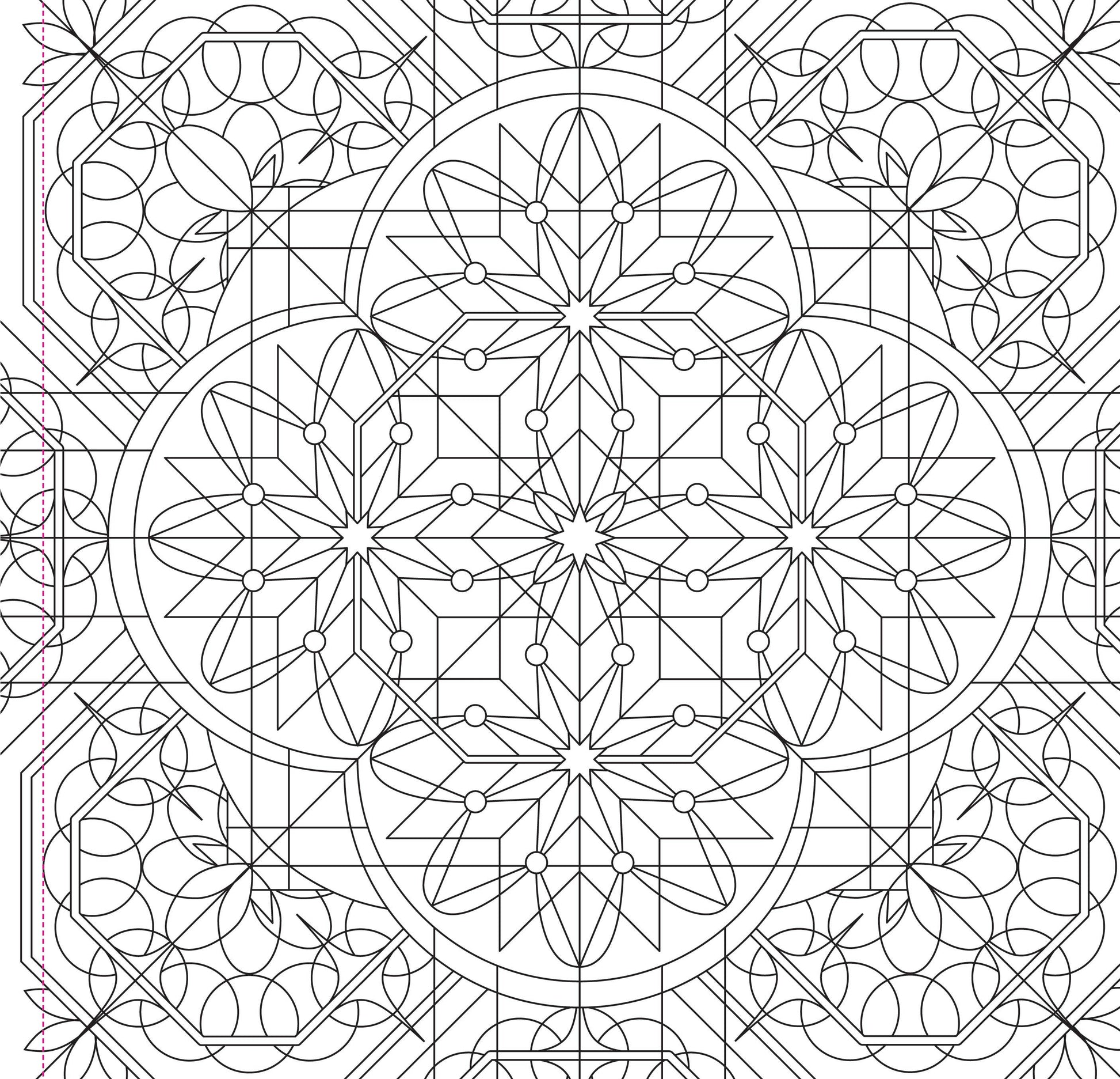 Kaleidoscope Designs Artist's Coloring Book