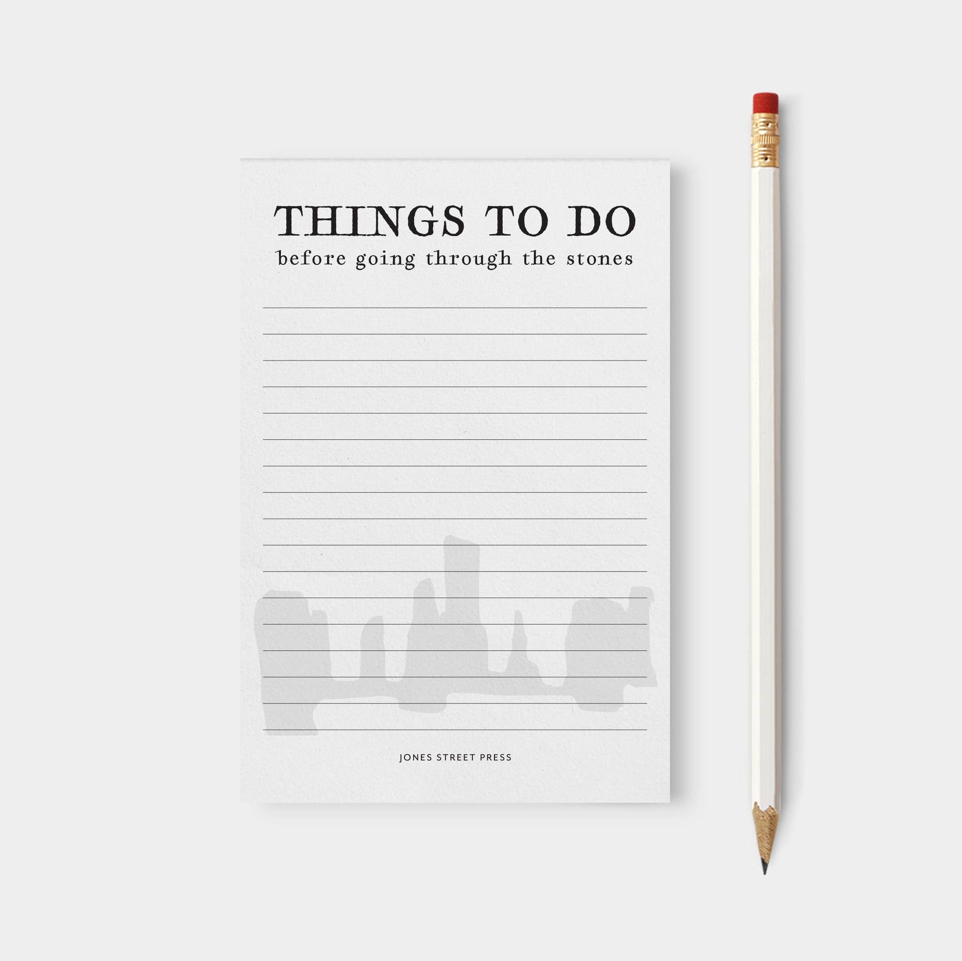 Things to Do Notepad for Outlander Fans - Craig na Dun