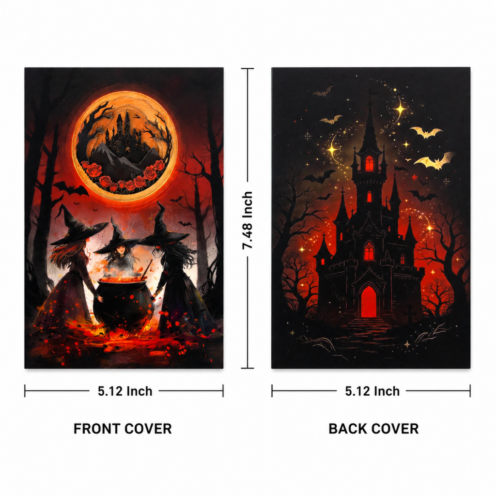 Phantom Witches 3D Paper Art Notebook | 100 Pages