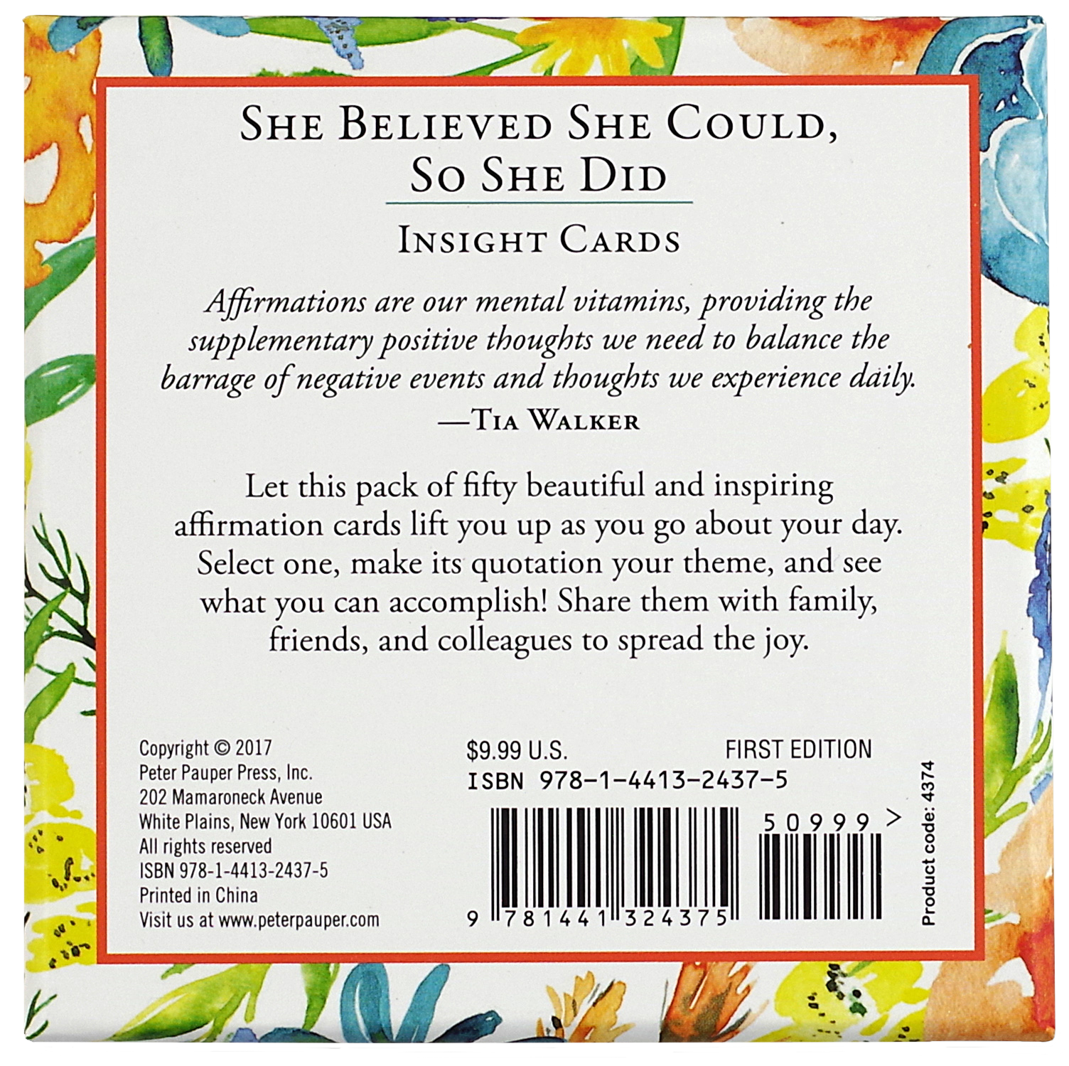 She Believed She Could, So She Did Insight Cards