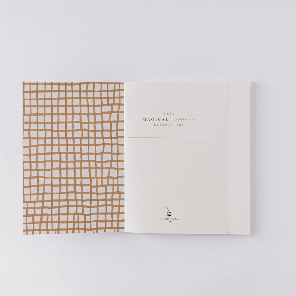 Pink Mushroom Pattern Softcover Notebook