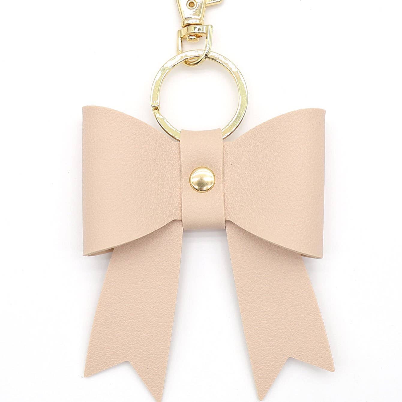 Leather Bow Keychain