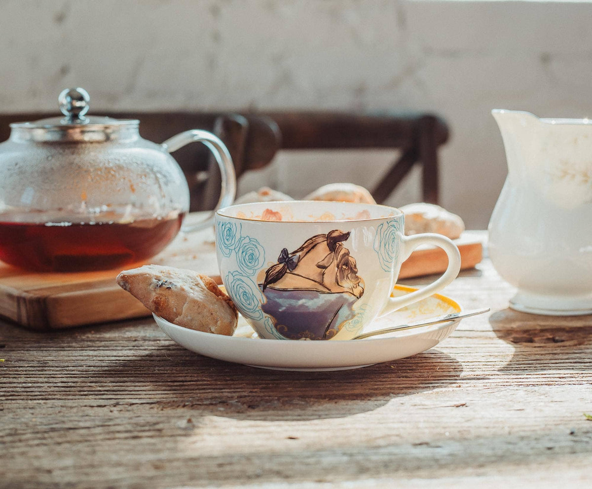 Beauty and the Beast 2 Piece Tea Cup & Saucer Set