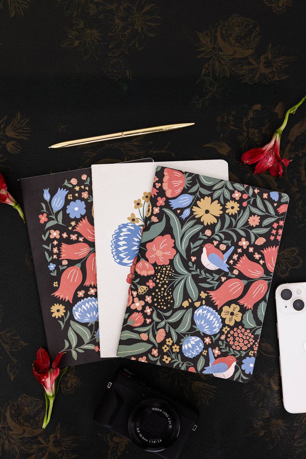 Stitch Notebook Set, Wanderlust Black
