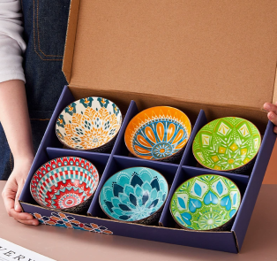 Multi-Color Bowl Set of 6