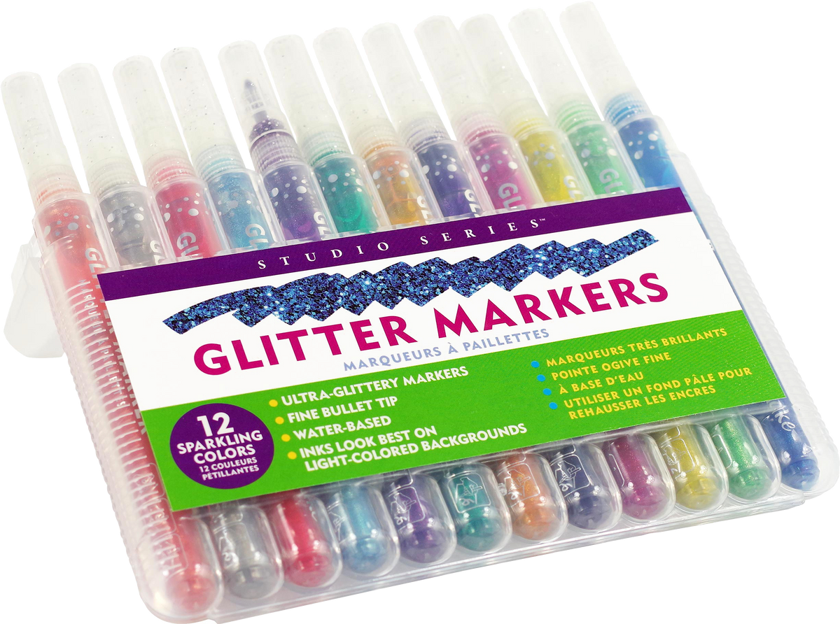 Studio Series Glitter Markers (Set of 12)