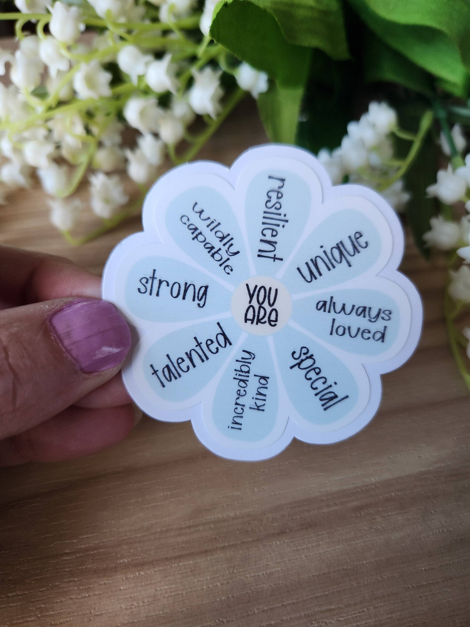 Positive affirmation sticker