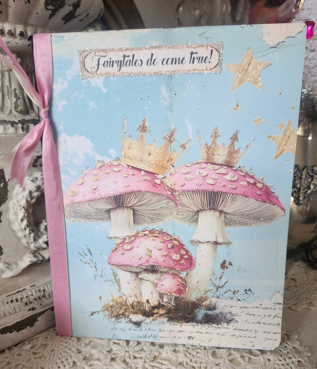 Journal Notebook Fairytales Do Come True Mushrooms