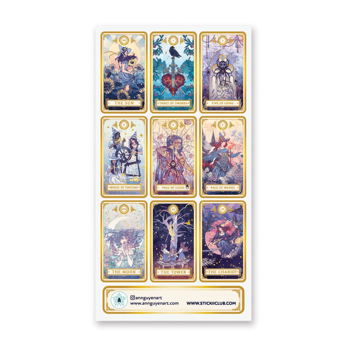 Witchy Tarot Sticker Sheet