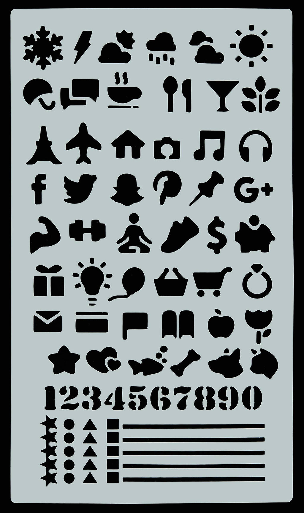 Essentials Dotted Journal Stencil Set