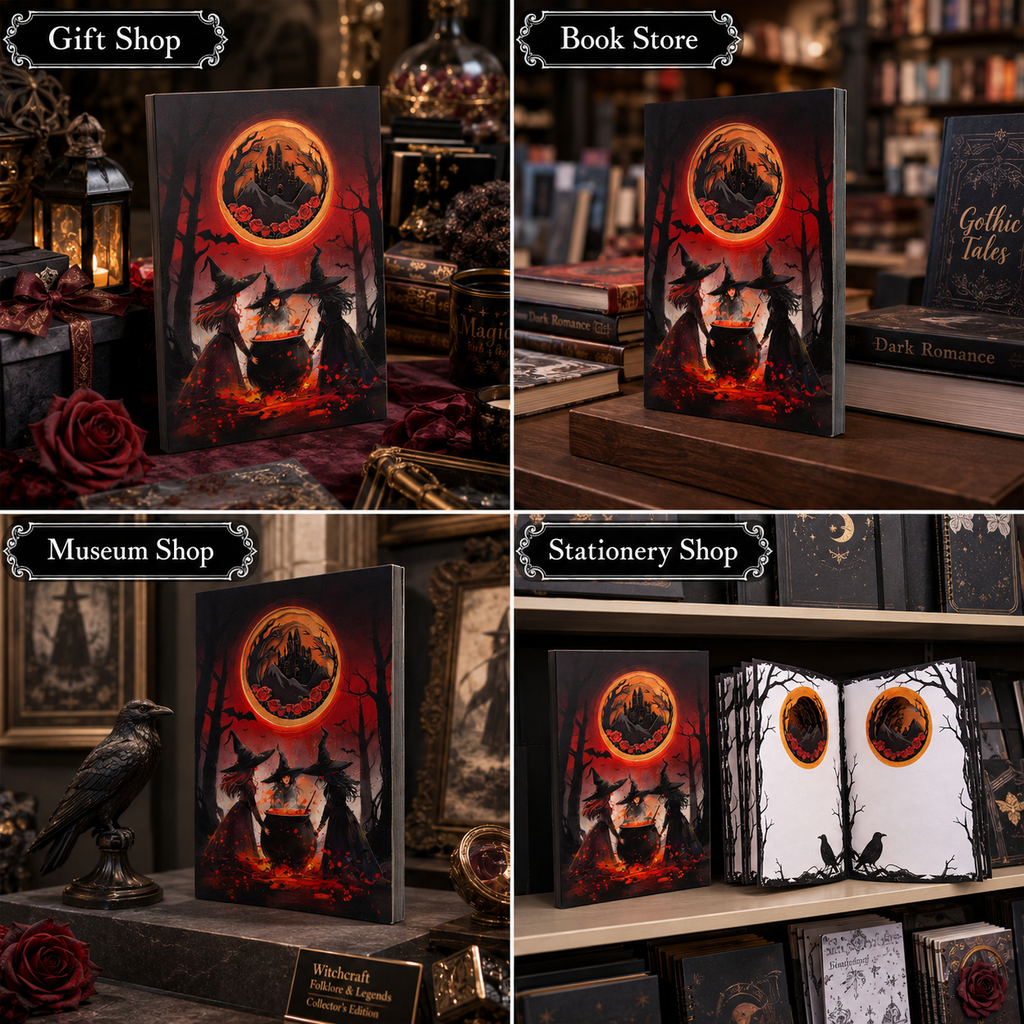 Phantom Witches 3D Paper Art Notebook | 100 Pages