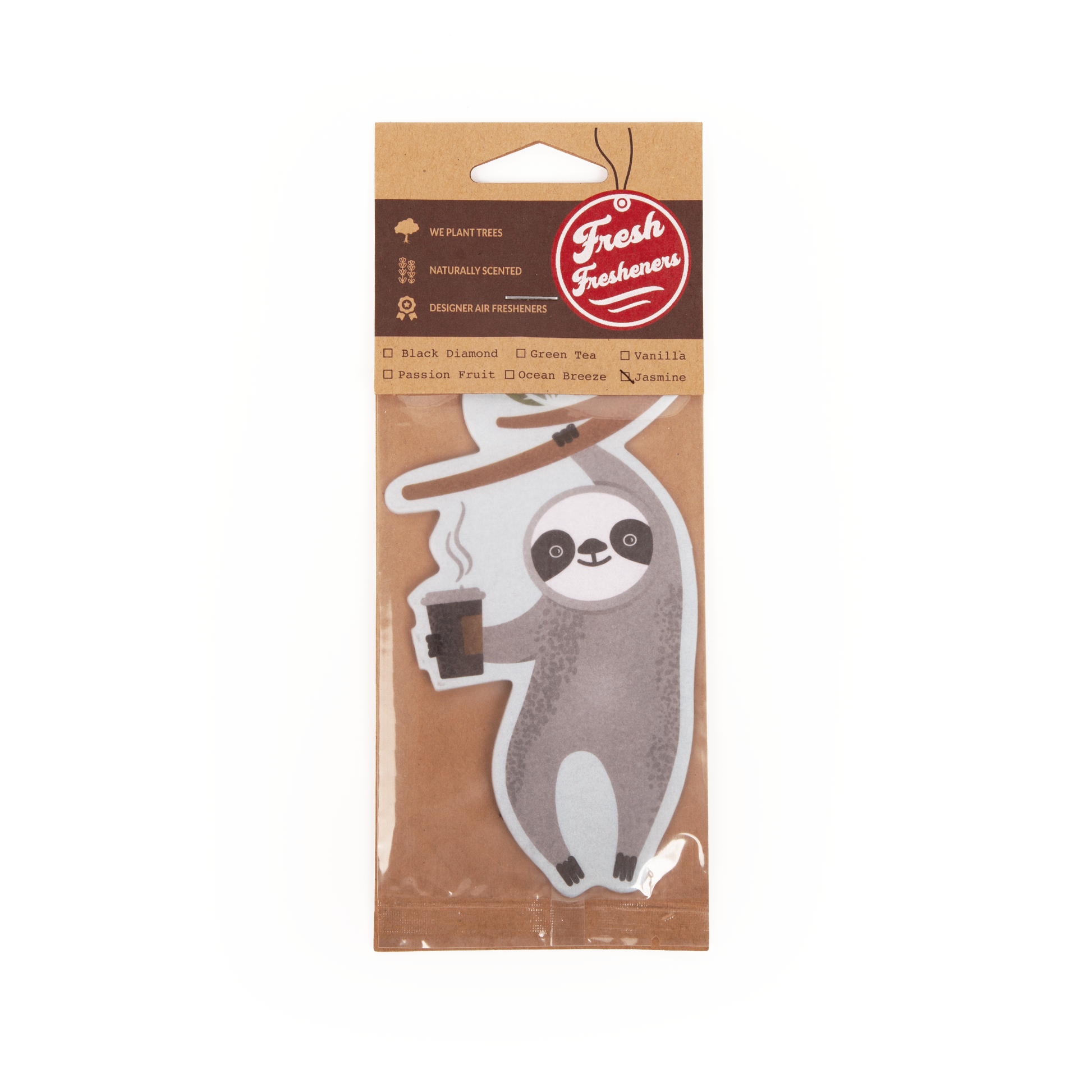 Coffee Sloth Air Freshener