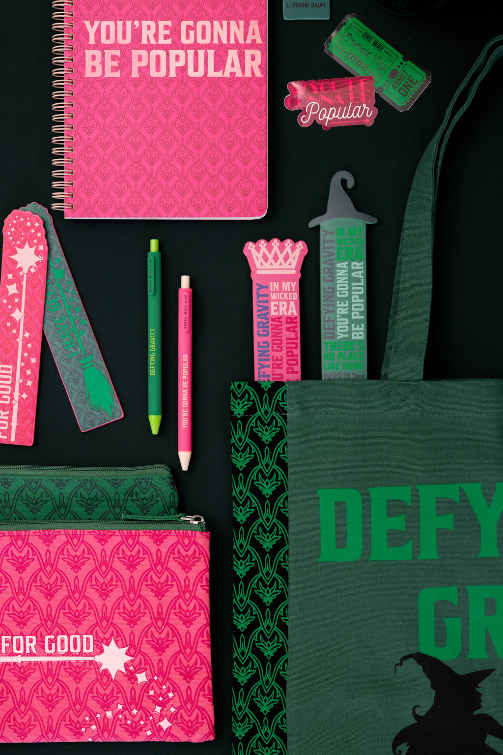 Wicked Bookmark, Witch Hat (Greens)