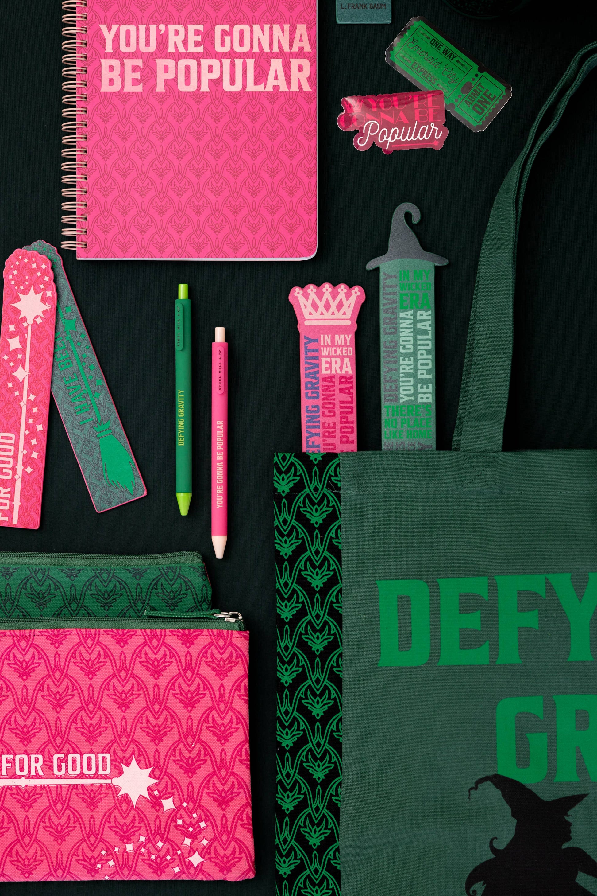 Wicked Bookmark, Witch Hat (Greens)