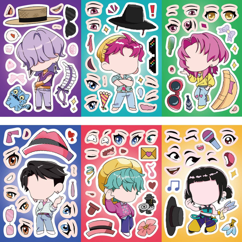 Kpop Demon Hunters DIY Puzzle Sticker-8sheets
