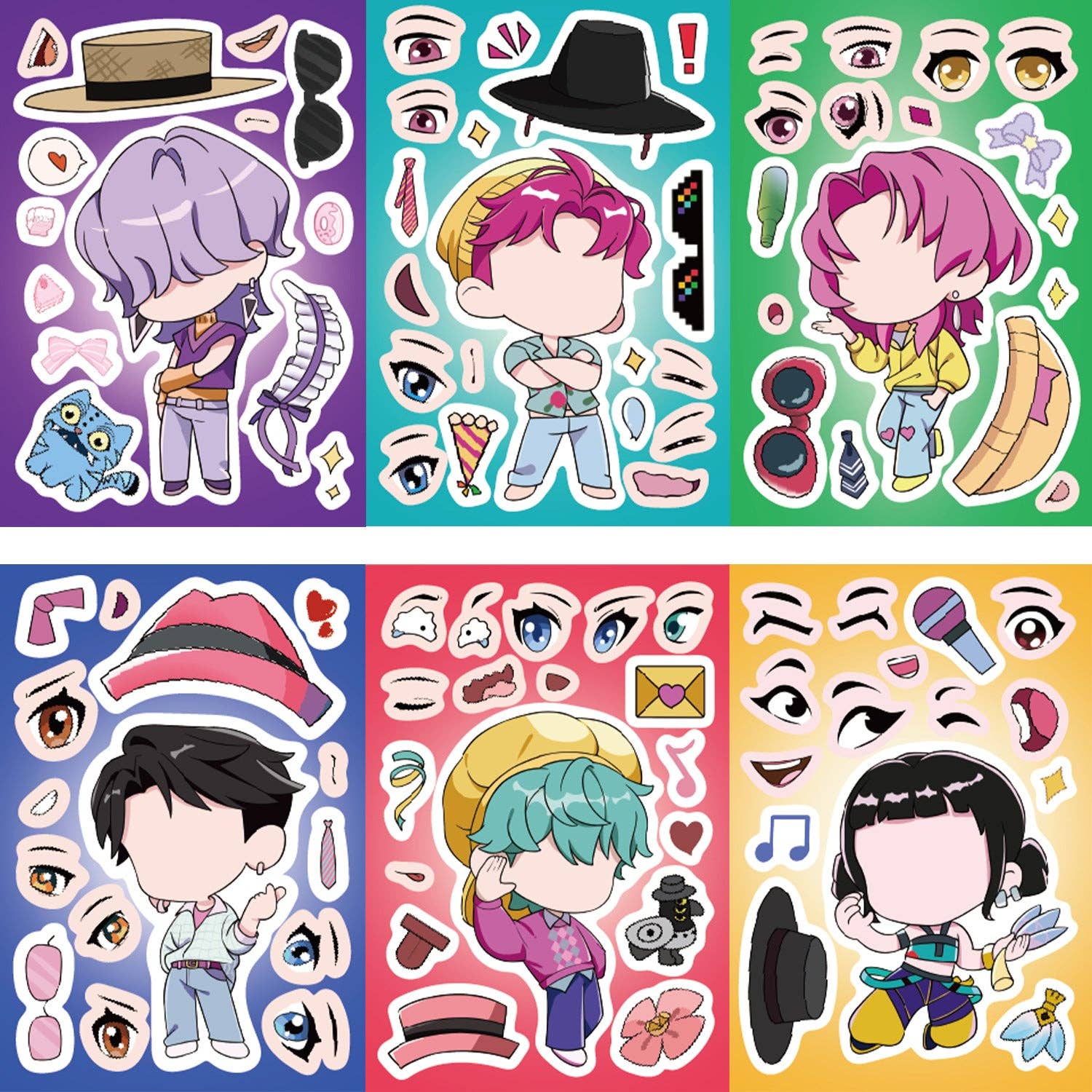Kpop Demon Hunters DIY Puzzle Sticker-8sheets