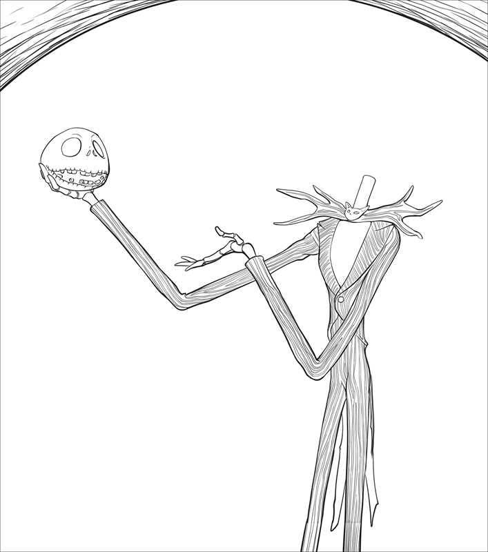 Disney Tim Burton's The Nightmare Before Christmas Glow-in-the-Dark Coloring Book by Editors of Thunder Bay Press