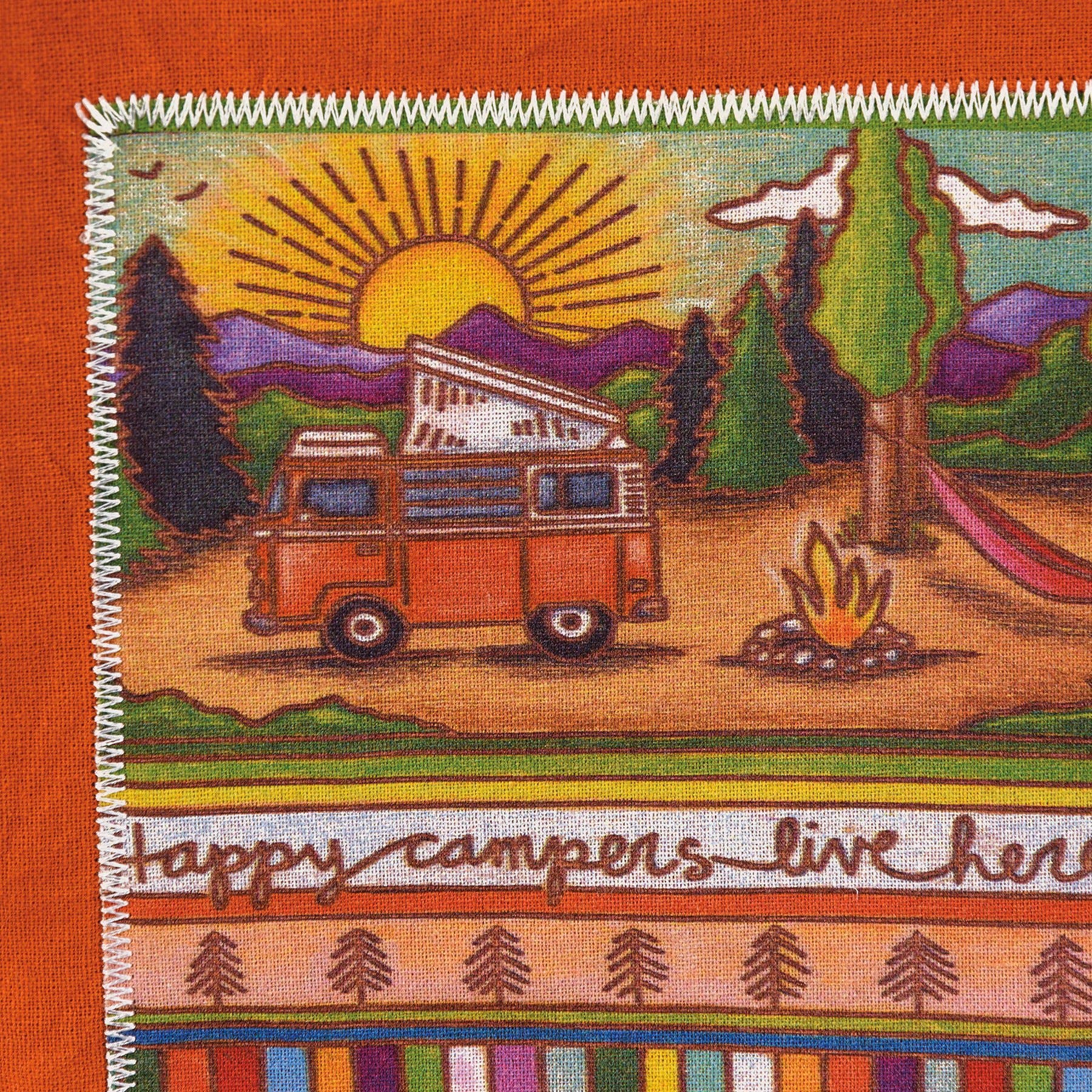 Happy Campers Live Here Kitchen Towel Set
