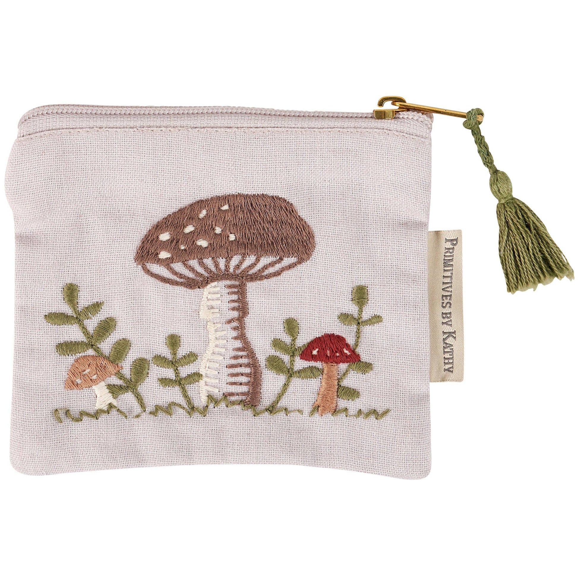 Snail & Mushroom Zipper Wallet