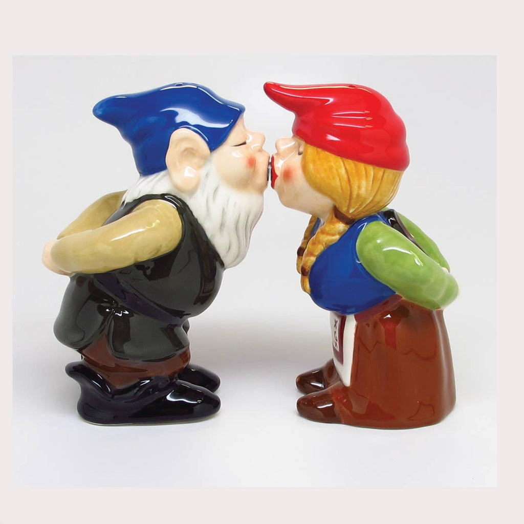 Kissing Gnomes Salt and Pepper Shaker Set
