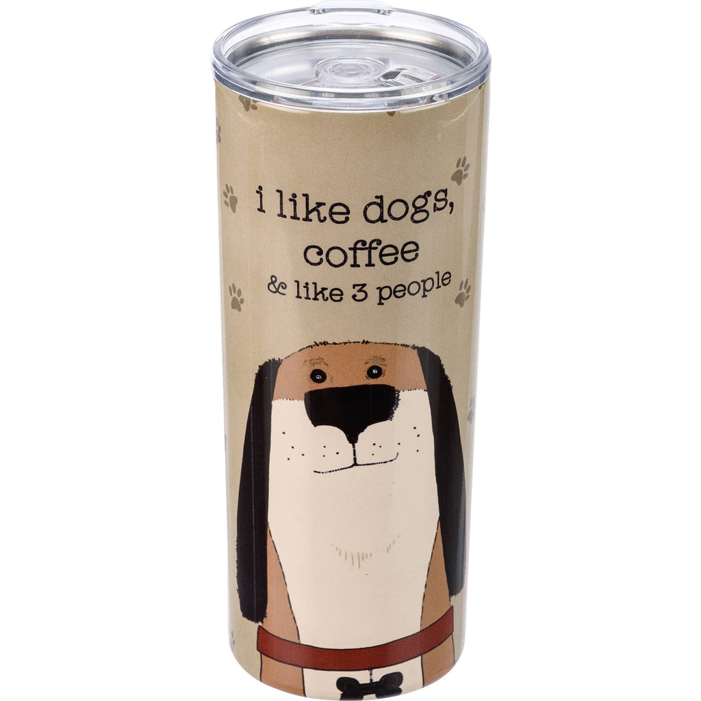I Like Dogs, Coffee & 3 People Coffee Tumbler