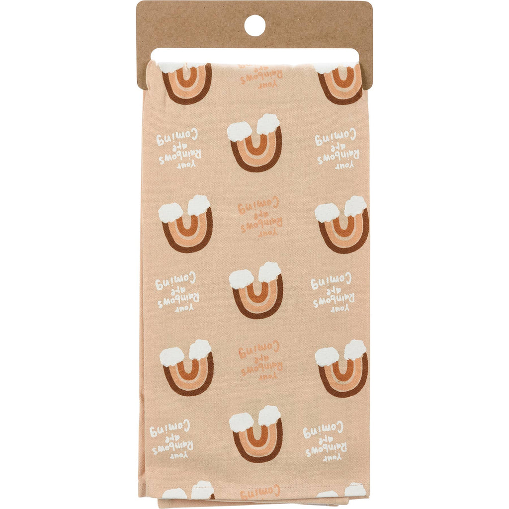 Your Rainbows Are Coming Kitchen Towel