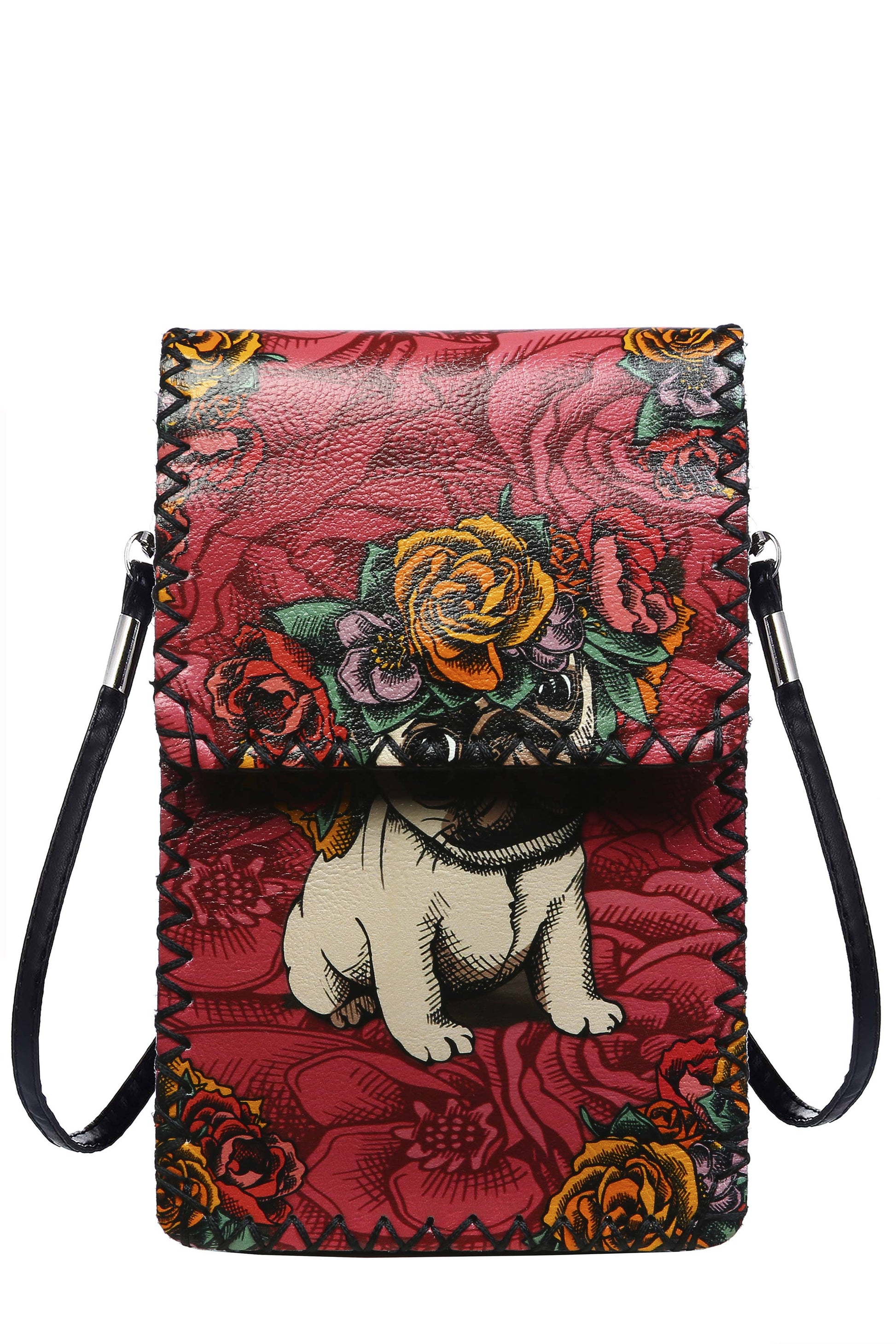 Floral Pug Printed Crossbody HB0580 - NO.52RR